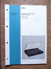 Service Manual für Braun PS 550,ORIGINAL