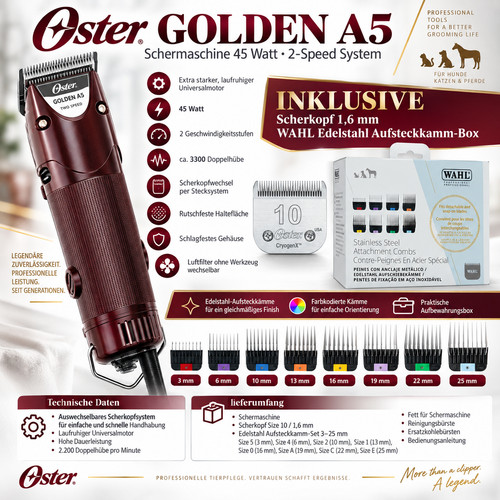 Oster golden schermaschine - a5,