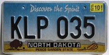 North Dakota Nummernschild USA