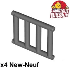 Lego 4x Bar Gitter Stangen 1x4x3 Gefängnis Leiter dunkelgrau/dark b gray 62113