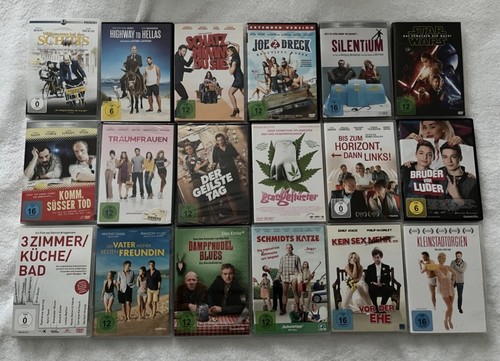 18x dvd filme konvolut b - dvd,