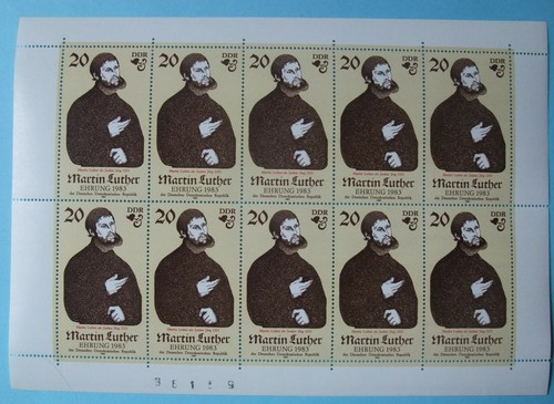 Stück ddr kleinbogen martin - stück,