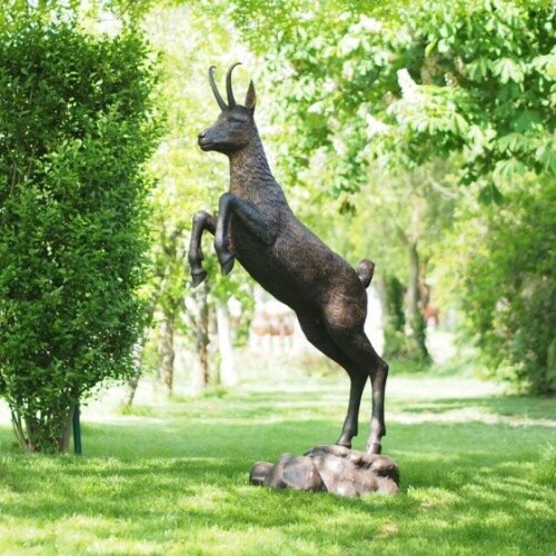 Bronzefigur steinbock - bronzefigur,