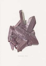 Schwerspat Baryt Farbdruck von