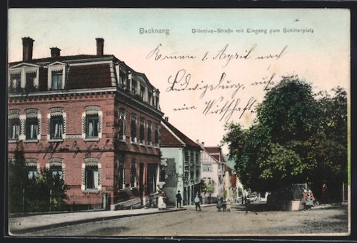 Ansichtskarte backnang - ansichtskarte,