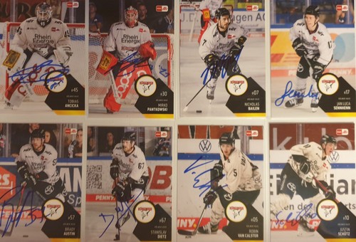 Del playercards signiert - del,