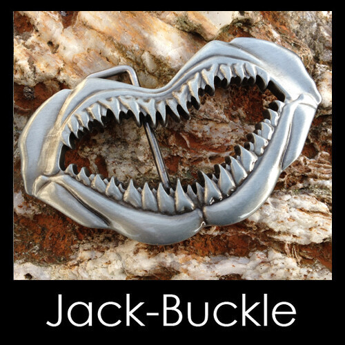 Gürtelschnalle shark hai - gürtelschnalle,