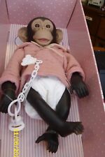 ausdrucksstarkes Affenbaby-32 cm-Asivil-Vinyl-neu im Karton (3)