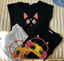 3 T-Shirts-Sailor Moon– Luna
