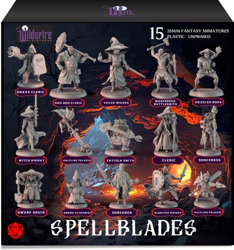Spellblades miniatures for dnd - miniatures,