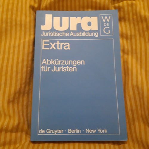 Jura extra abkürzungen für - jura, extra: