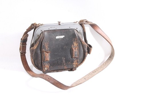 Alte schaffnertasche leder - schaffnertasche,
