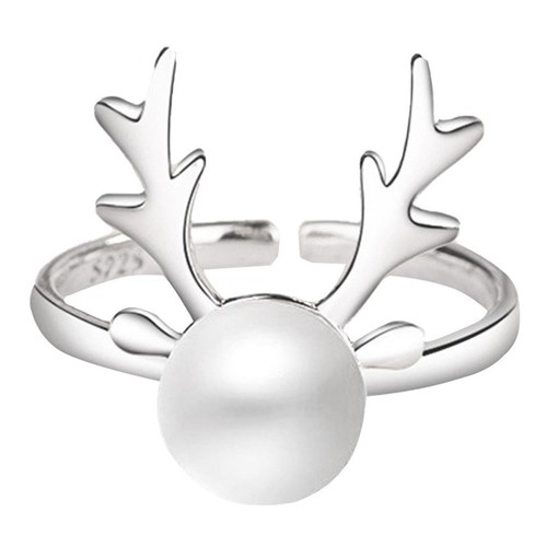1pc mini geweih ring - 1pc, -ring