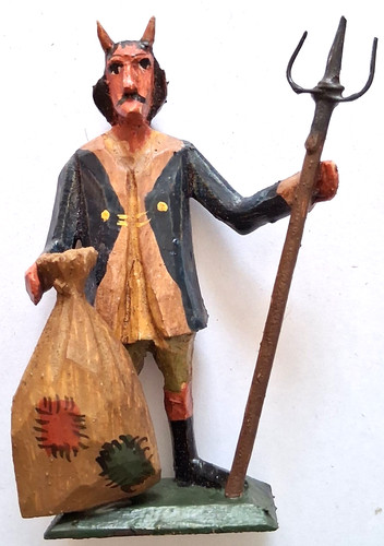 Krampus mit dreizack - krampus, und
