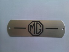 Typenschild Schild MG  Motor Ventildeckel valve cover