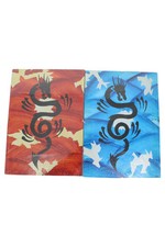 2er Set Drachen Bilder Glas Wanddeko Ethno Mehrfarbig Markenlos