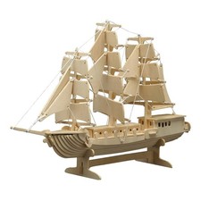 Pebaro Holzbausatz Segelschiff 3D Puzzle Modellbausatz 6+ Jahren NEU