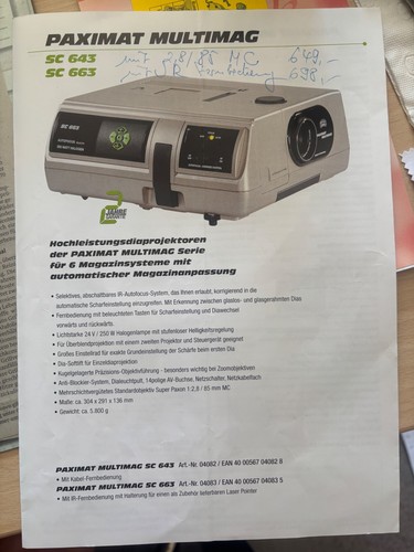 Diaprojektor braun paximat - diaprojektor,