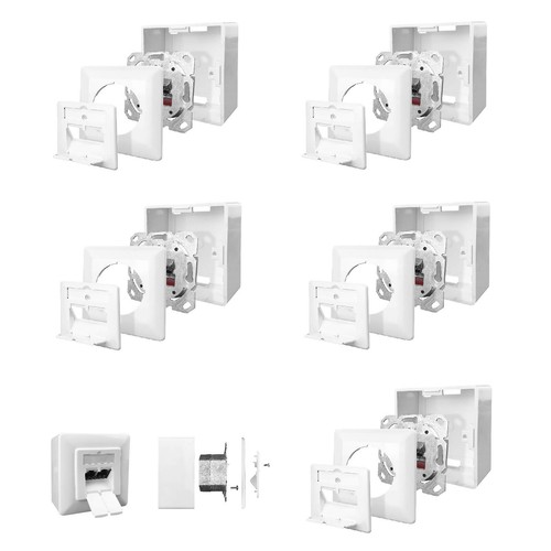 Netzwerkdose cat 2 port - cat.6a, 2-port