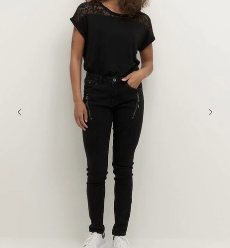 Cream bibiana coated jeans - coated,