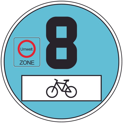 Euro plakette fahrrad - 2x,