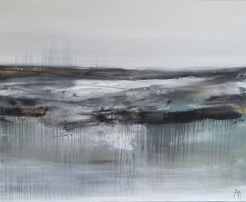Acrylbild handgemalt abstrakte