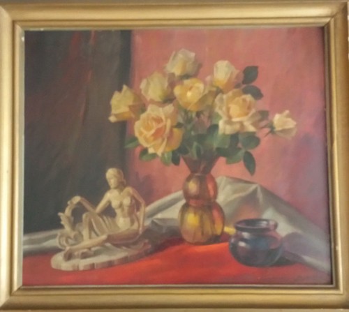 ölgemälde signiert duwe - signiert, 40