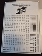 Modelleisenbahn H0 Zubehör  Schiebebilder für Dampfloks