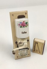 putzige Miniatur Antik Kaffeemühle Puppenstube Wandkaffeemühle Mühle Art Deko