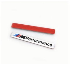 BMW M Performance Logo Emblem  ALU Interieur Car Sticker AufkleberSilber