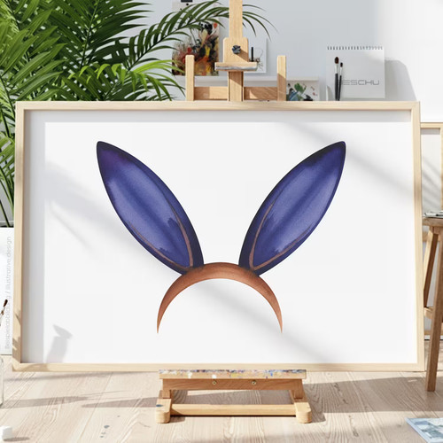 Hasenohren kopfschmuck - kopfschmuck, v1