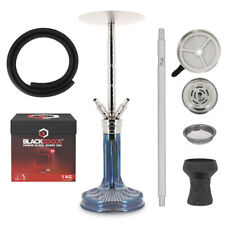 WD Hookah - Edelstahl Shisha G46-4 - Komplettset mit Schlauch Mundstück Kohle