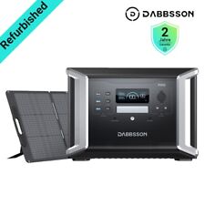 Dabbsson Kraftwerk 2400W Solargenerator für den Außenberei+210W Solarpanel