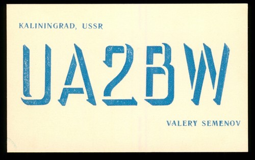 Qsl karte radio russland - x,