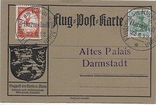 DR: Flugpost am Rhein und am Main, Darmstadt