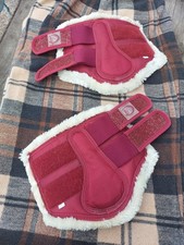 Softgamaschen mit Fell und Glitter Pony Burgandy