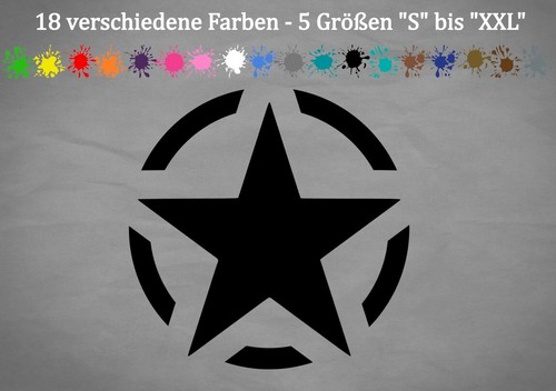 Stern aufkleber vinyl - aufkleber, army