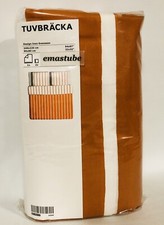 IKEA Tuvbräcka Bettwäsche Set Orange Weiß  240x220  2x 80x80 802.964.27 NEU OVP