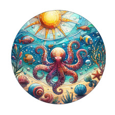 Wandtattoo Aufkleber Octopus