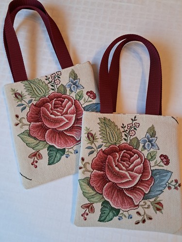 Geschenktasche gobelin rose - gobelin,,