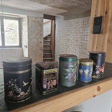 Blechdosen Teedosen 5er-Set