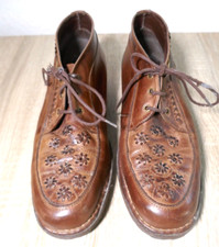 ❤️ JOE SANCHEZ BRAUNE HALBSCHUHE   GRÖßE 38,5  PROFILSOHLE  25CM INNENLÄNGE GETR