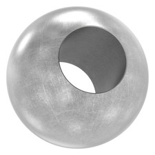 Kugel - Stahlkugel, Eisen Ø 25 mm mit Durchgangsbohrung 12,2 mm Stahl S235JR roh