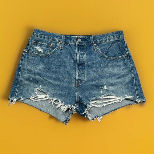 Levi 501 hotpant destroyed - 501,