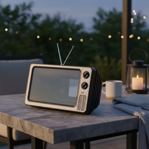 Retro handy lupe - retro-tv-handy-lupe, hohe