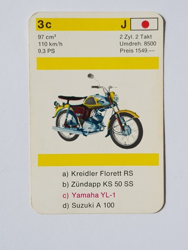 Quartett einzelkarte yamaha - einzelkarte,