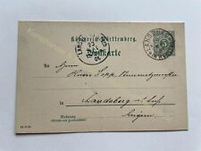 Postkarte 1901 Langenau