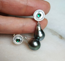 Südsee Tahiti Perlen Ohrringe