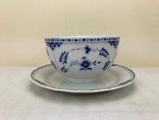 Sauciere rund Porzellan Kornblume / Strohblume