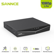 SANNCE 8CH 5-IN-1 1080P Lite DVR Überwachungskamera Video Recorder Fernzugriff 